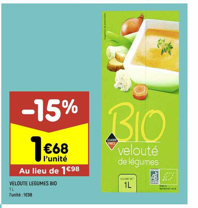 Velouté Légumes Bio