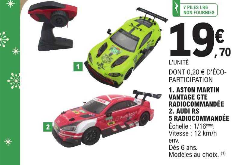 aston martin vantage gte radiocommandée, audi rs 5 radiocommandée