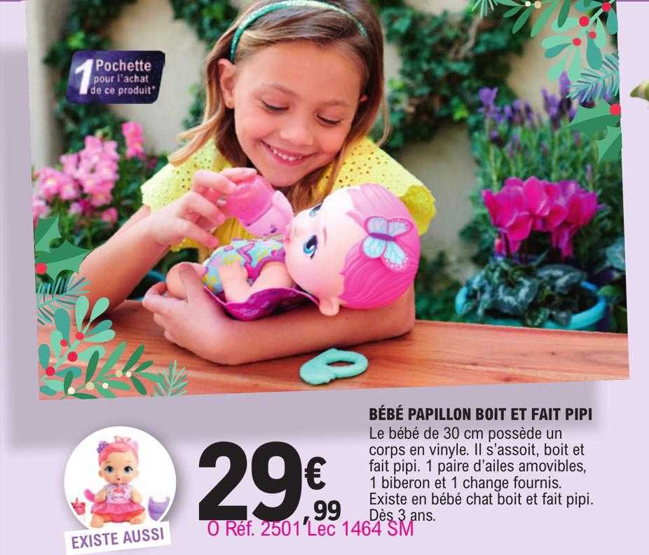 bébé papillon boit et fait pipi