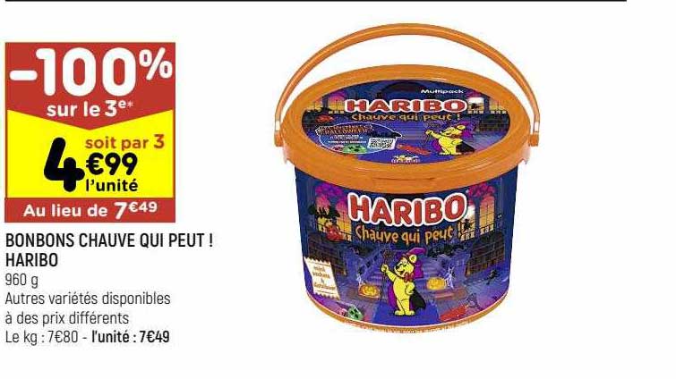 bonbons chauve qui peut ! haribo