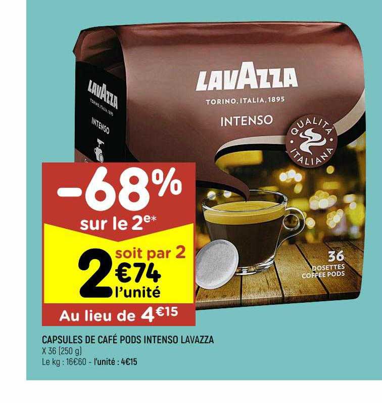 Capsules De Café Pods Intenso Lavazza