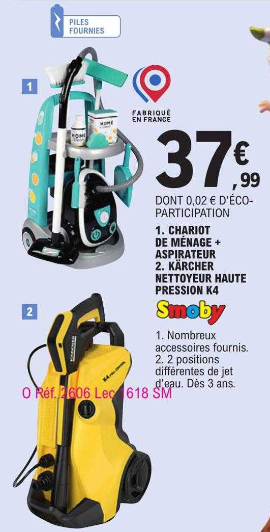 Chariot De Ménage + Aspirateur, Kärcher Nettoyeur Haute Pression K4