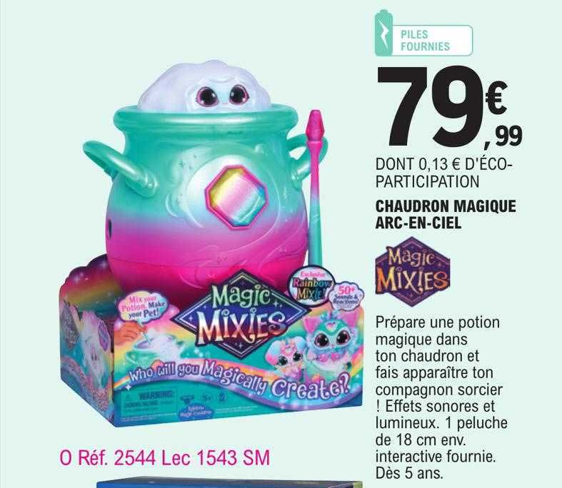 chaudron magique arc-en-ciel magic mixies
