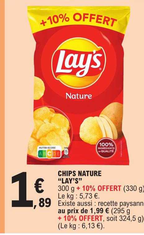 Chips Nature "lay's"