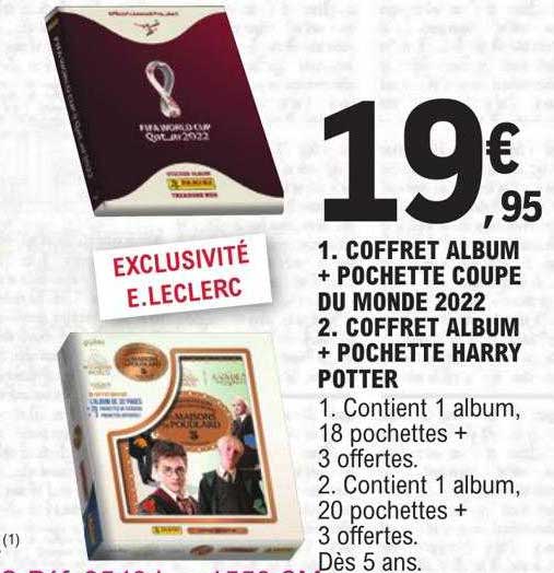 coffret album + pochette coupe du monde 2022, coffret album + pochette harry potter
