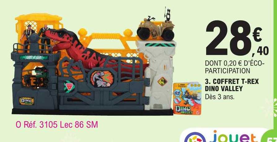 coffret t-rex dino valley