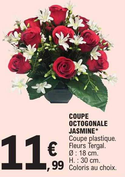 coupe octogonale jasmine
