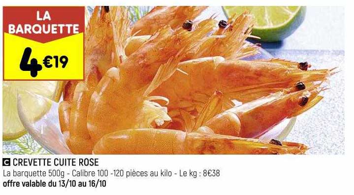 Crevette Cuite Rose