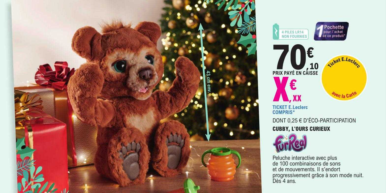 cubby, l'ours curieux furReal