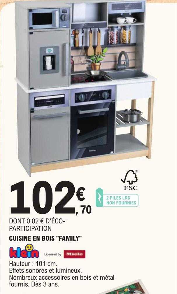 cuisine en bois "family" klein