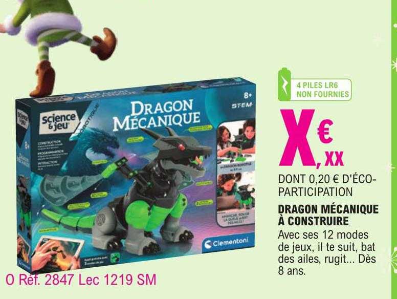 dragon mécanique à construire