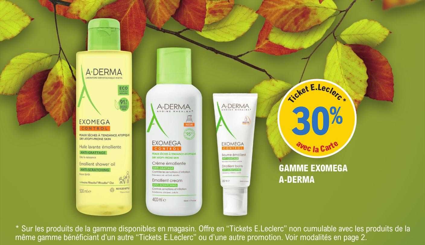 gamme exomega a-derma