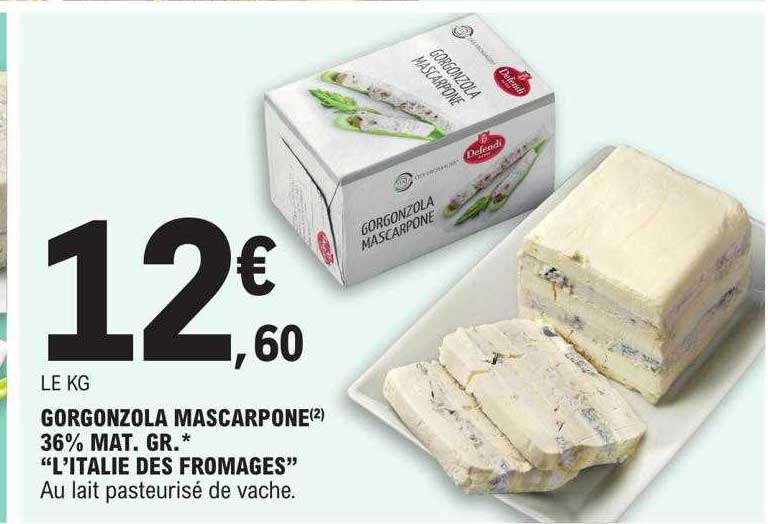gorgonzola mascarpone 36% mat. gr. "l'italie des fromages"
