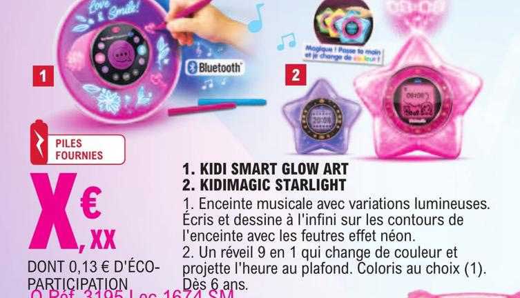 kidi smart glow art, kidimagic starlight
