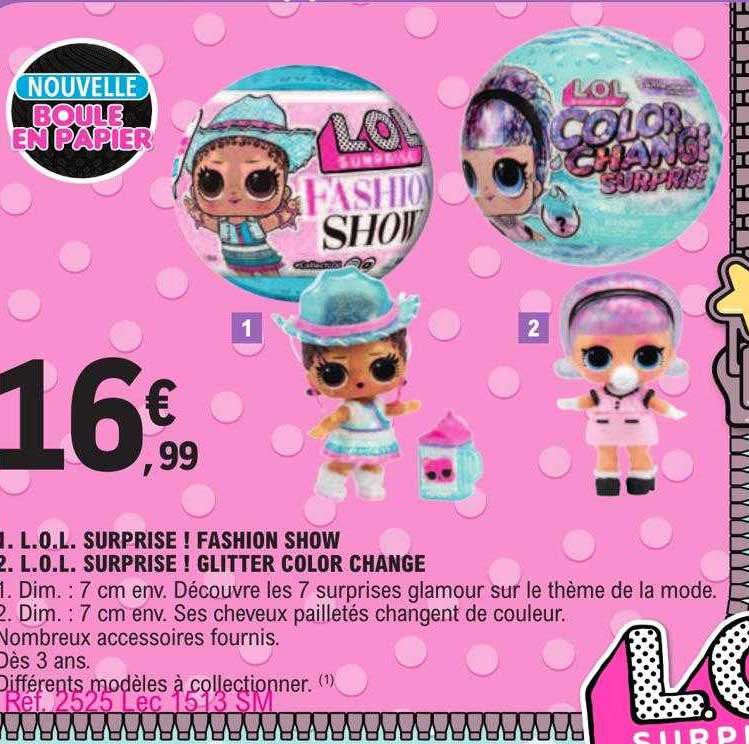 l.o.l. surprise ! fashion show, l.o.l. surprise! glitter color change
