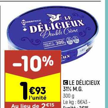le délicieux 31% m.g.