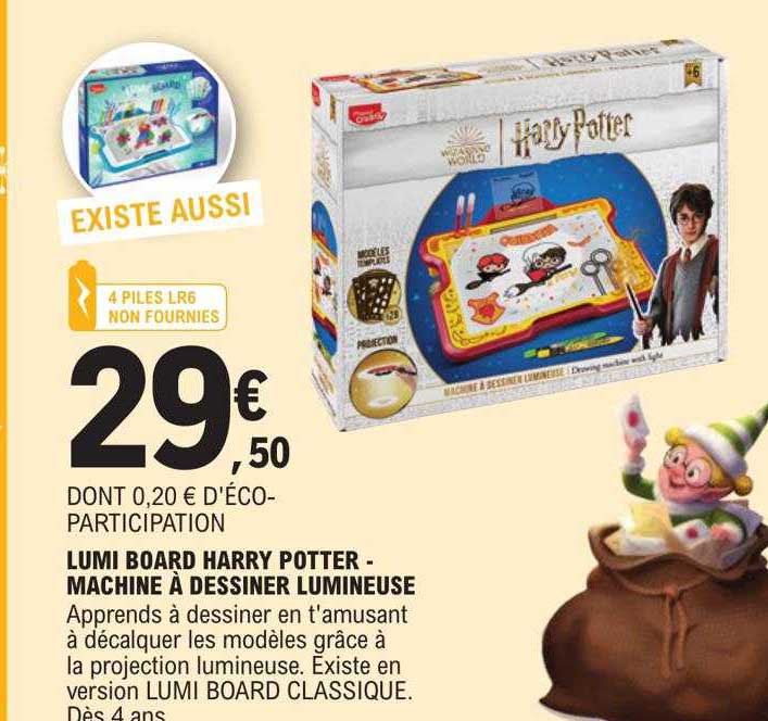 lumi board harry potter - machine à dessiner lumineuse