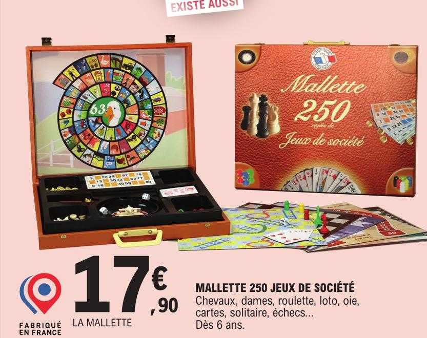 Mallette 250 Jeux De Société