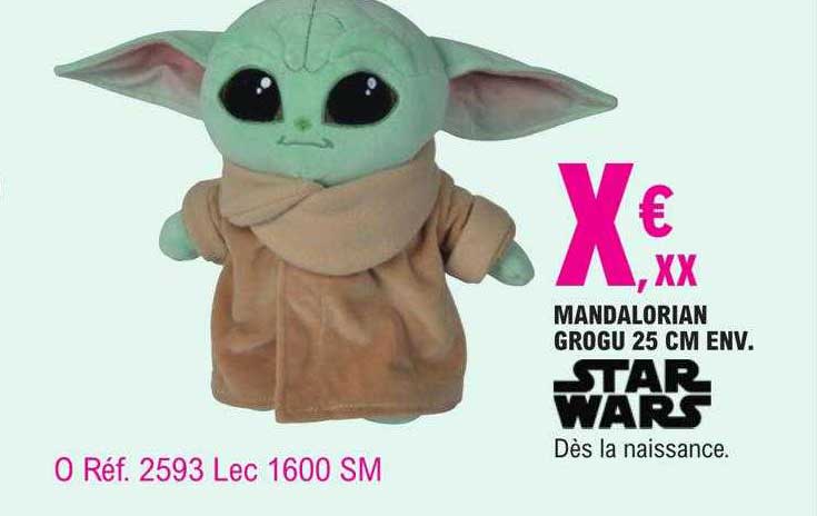 mandalorian grogu 25 cm env. star wars