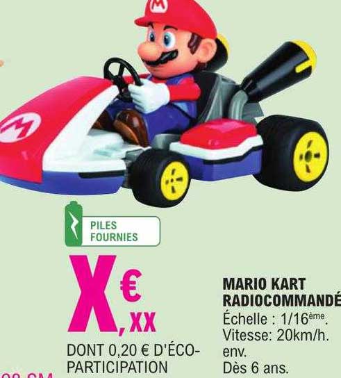 mario kart radiocommandé