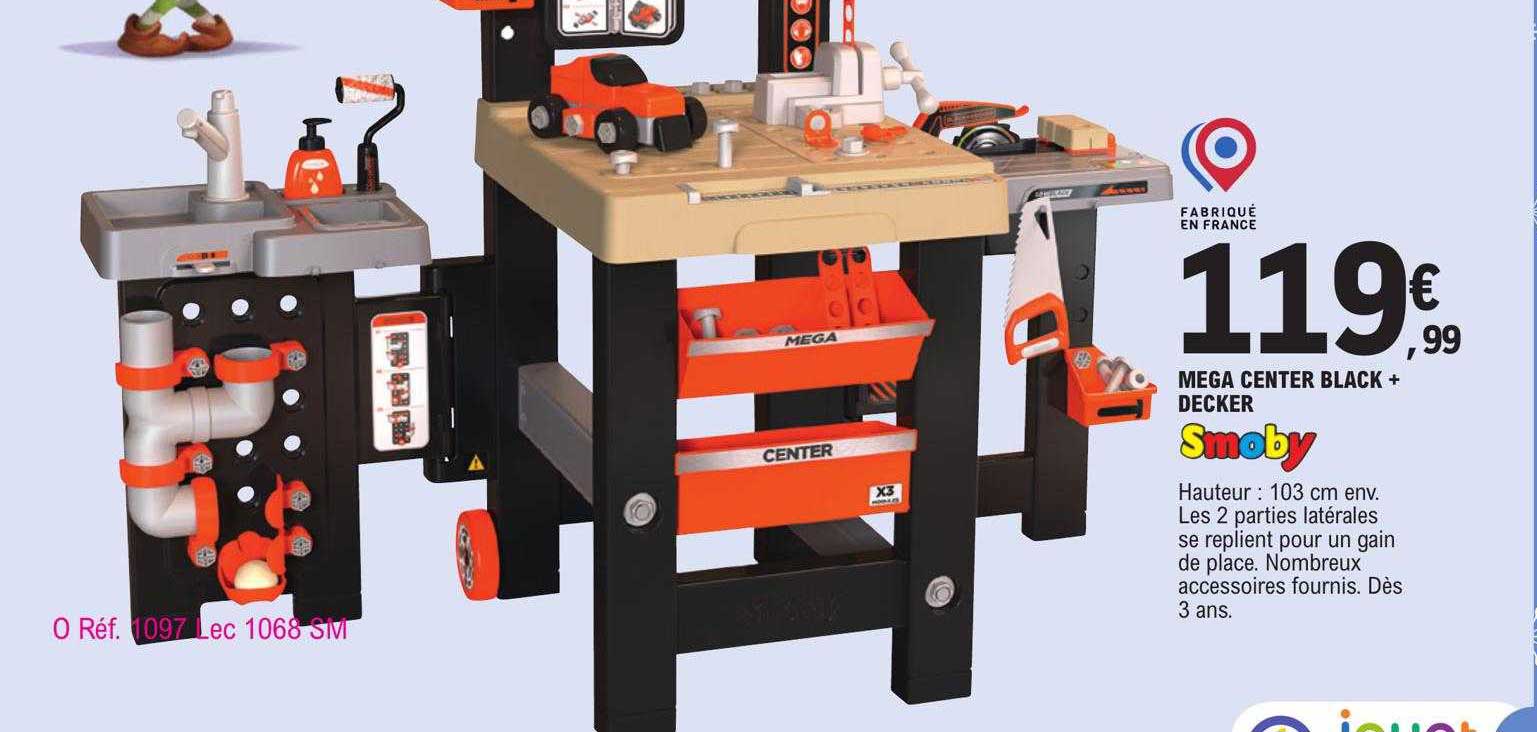 Mega Center Black + Decker Smoby