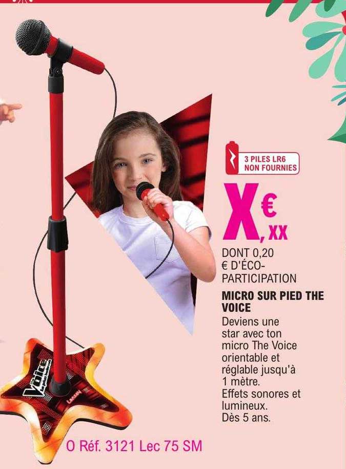 micro sur pied the voice