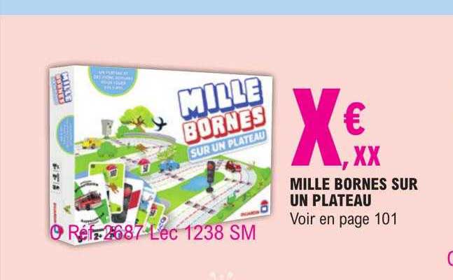 mille bornes sur un plateau