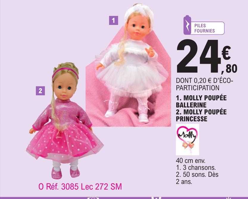 molly poupée ballerine, molly poupée princesse