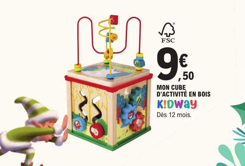 mon cube d'activité en bois