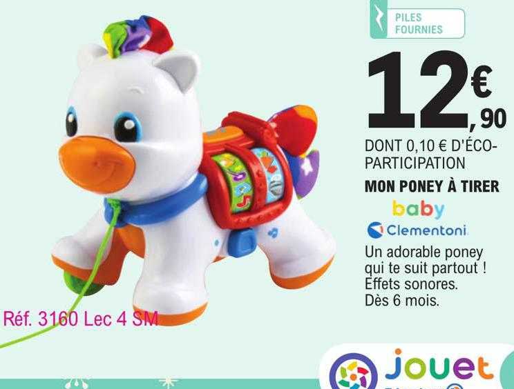 mon poney à tirer baby clementoni