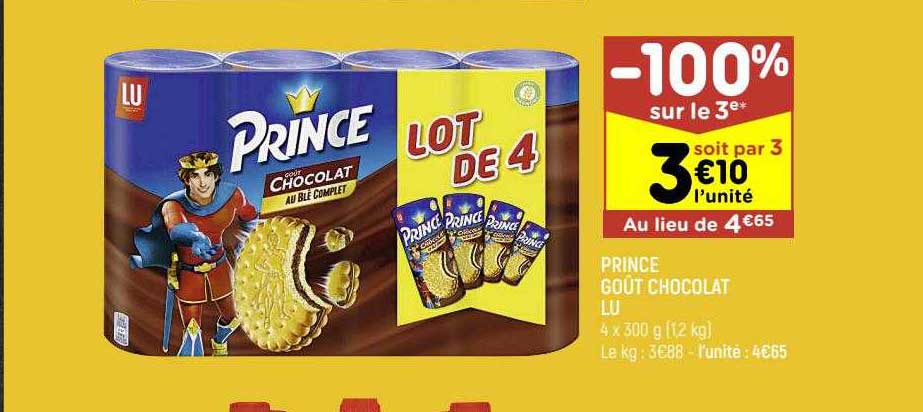 Prince Goût Chocolat Lu