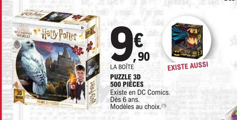 puzzle 3d 500 pièces harry potter