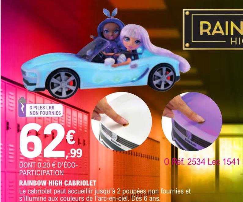 rainbow high cabriolet