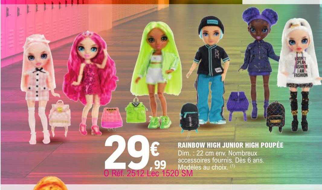 rainbow high junior high poupée
