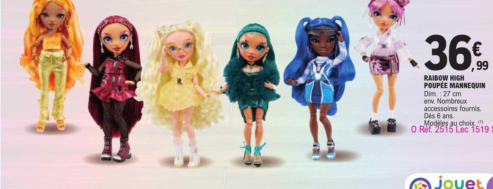 rainbow high poupée mannequin