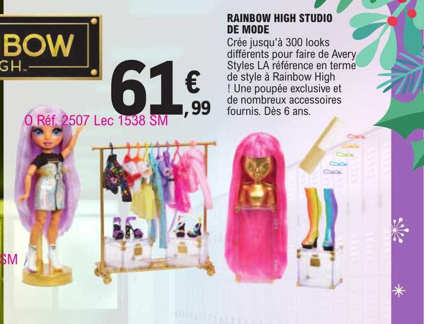 rainbow high studio de mode
