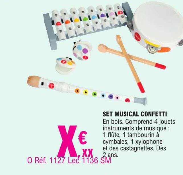 set musical confetti
