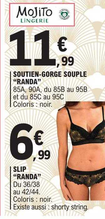 Soutien-gorge Souple "randa", Slip "randa" Mojito Lingerie
