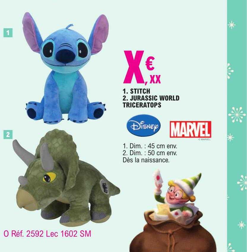 stitch jurassic world triceratops