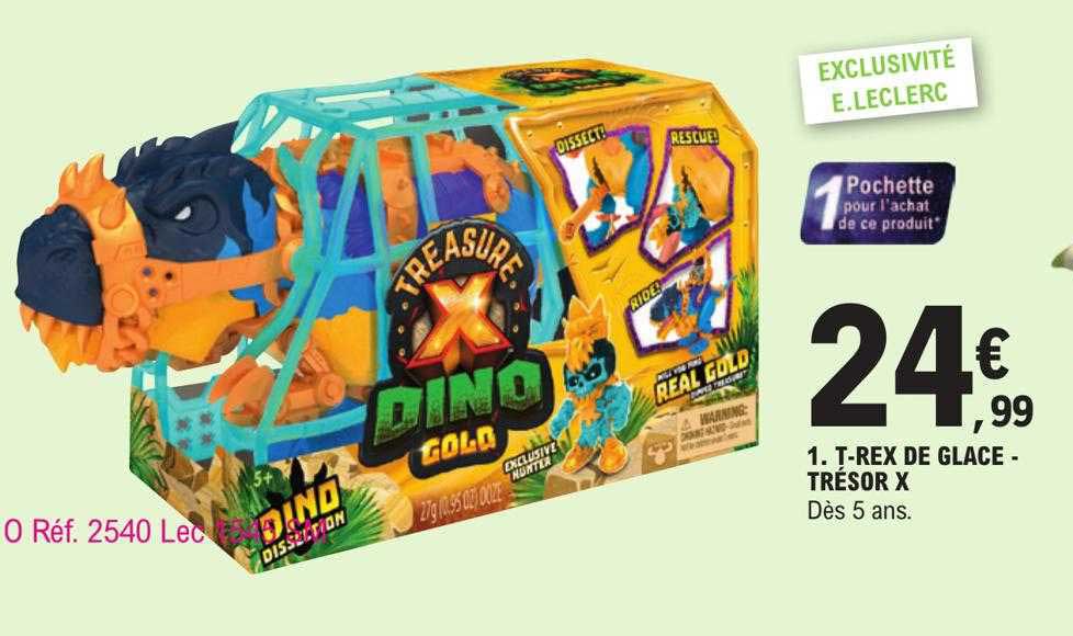 t-rex de glace - trésor x