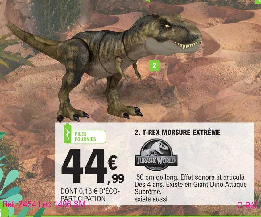 t-rex morsure extrême jurassic world