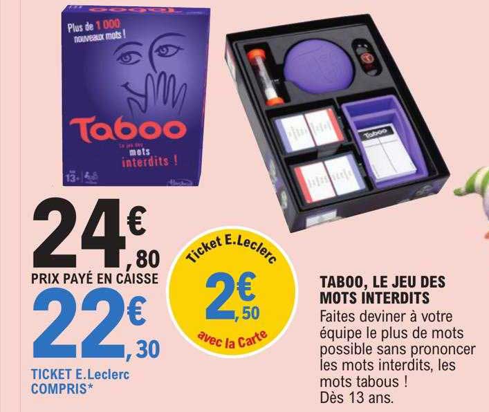 taboo, le jeu des mots interdits