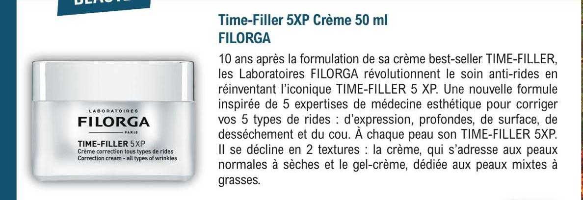 time-filler 5xp crème 50ml filorga