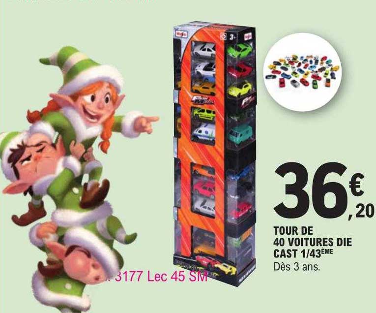 tour de 40 voitures die cast 1-43ème