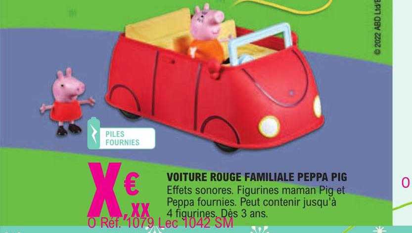 voiture rouge familiale peppa pig