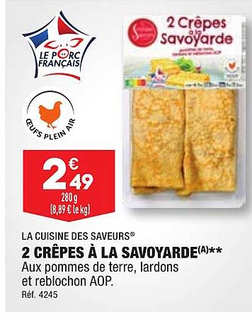 2 crêpes à la savoyarde la cuisine de saveurs