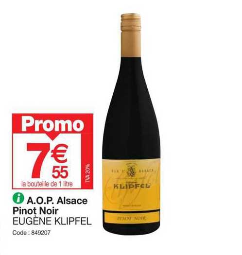 a.o.p. alsace pinot noir eugène klipfel