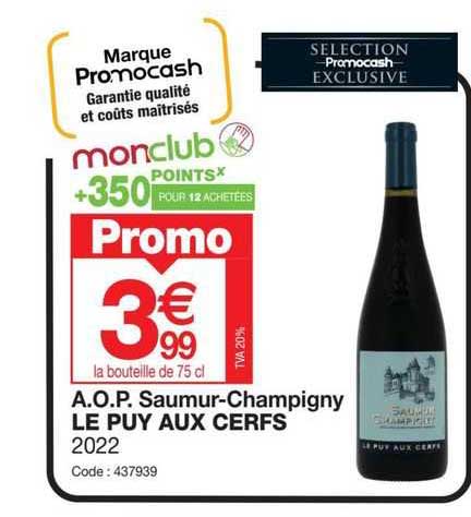 a.o.p. saumur-champigny le puy aux cerfs 2022
