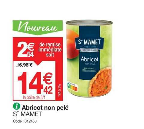 abricot non pelé st mamet
