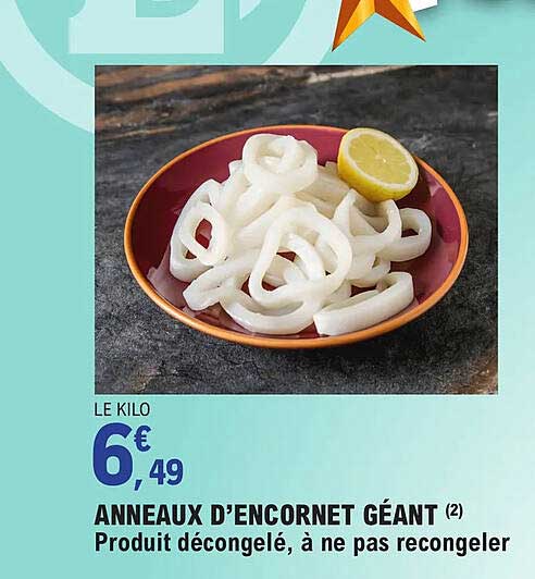 anneaux d'encornet géant